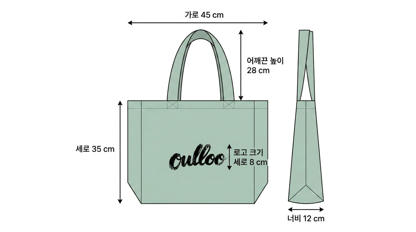 Earth Eco Tote Mint Green