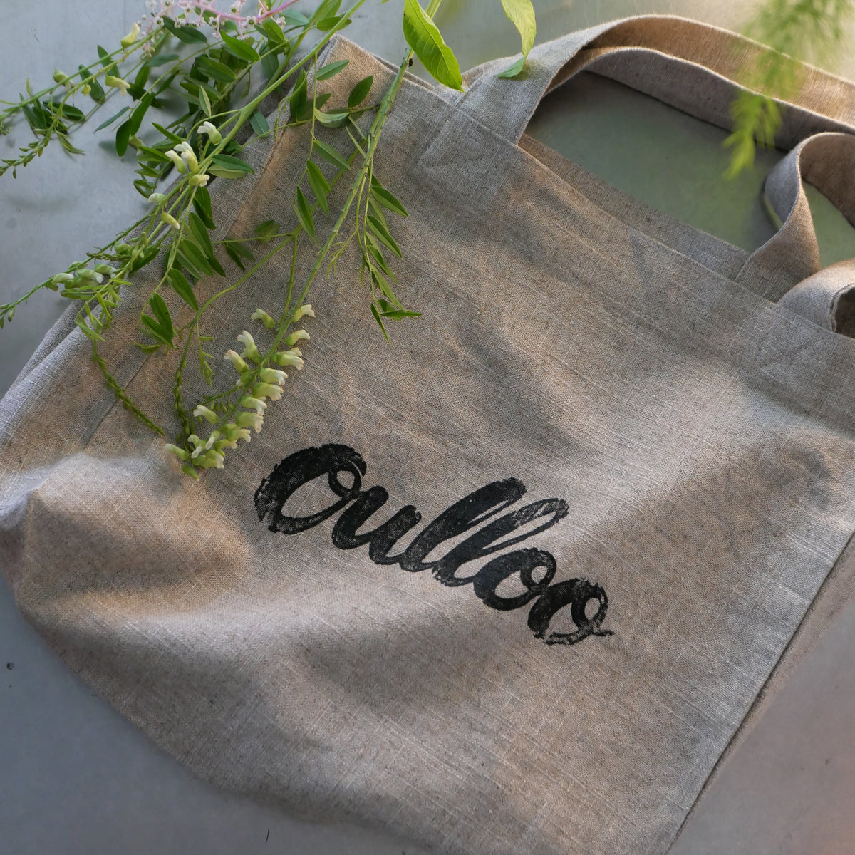 울루 oulloo 에코 토트백 - 내추럴 린넨